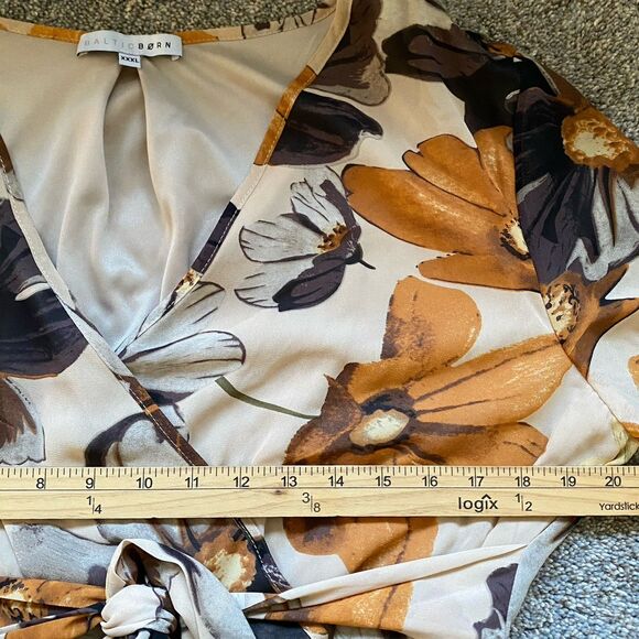 Baltic Born Maxi Floral Dress 3XL Multicolor Belted Long Sleeve Romantic Party - Picture 8 of 13